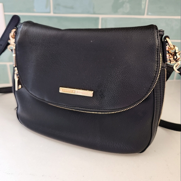 Poppy & Peonies Handbags - Poppy & Peonies Black Crossbody Bag with Gold Hardware